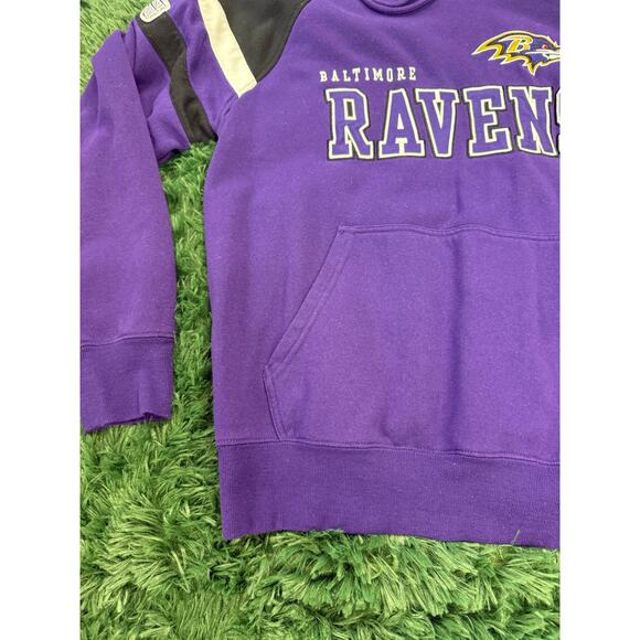 Baltimore Ravens Y2K NFL Purple Sz L Sweatshirt Hoodie Unisex Men Women - Picture 4 of 12